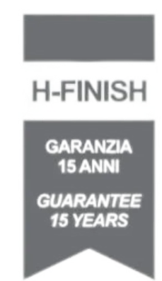 Bollino H-Finish — garanzia 15 anni GBR Group