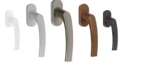 Maniglie per finestre in alluminio in diverse finiture — GBR Group Torino