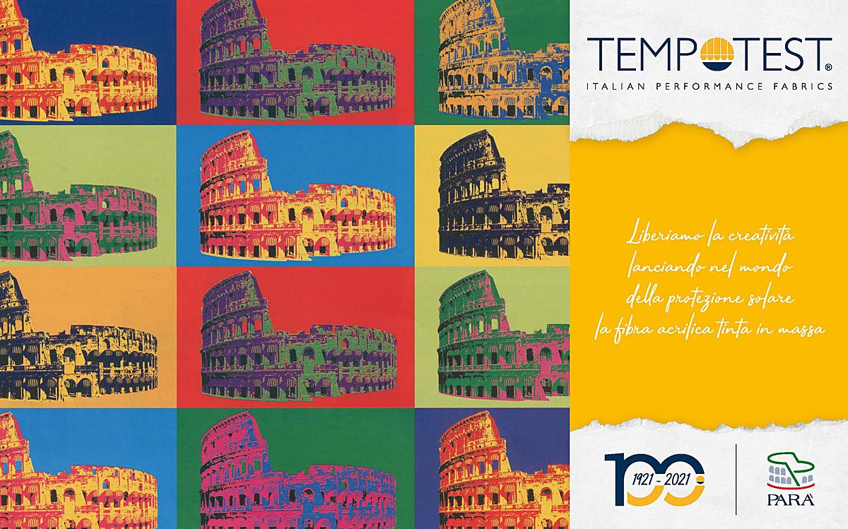 Tessuti Tempotest Gialli e grigi — tende da sole GBR Group Torino